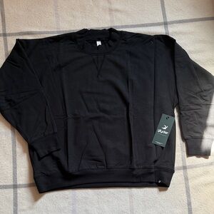 Glyder Black Women's Oversized Crew Sweatshirt